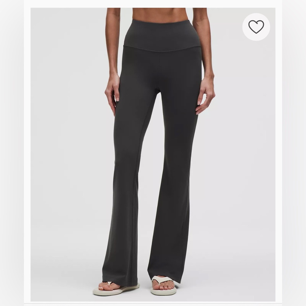 Lululemon Graphite Grey Bootcut Yoga Pants Size 10